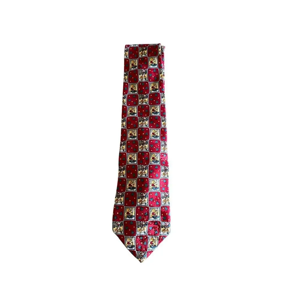 The Disney Store Men's Multicolor 100% Silk Winnie the Pooh & Tigger Too Necktie